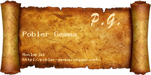 Pobler Gemma névjegykártya